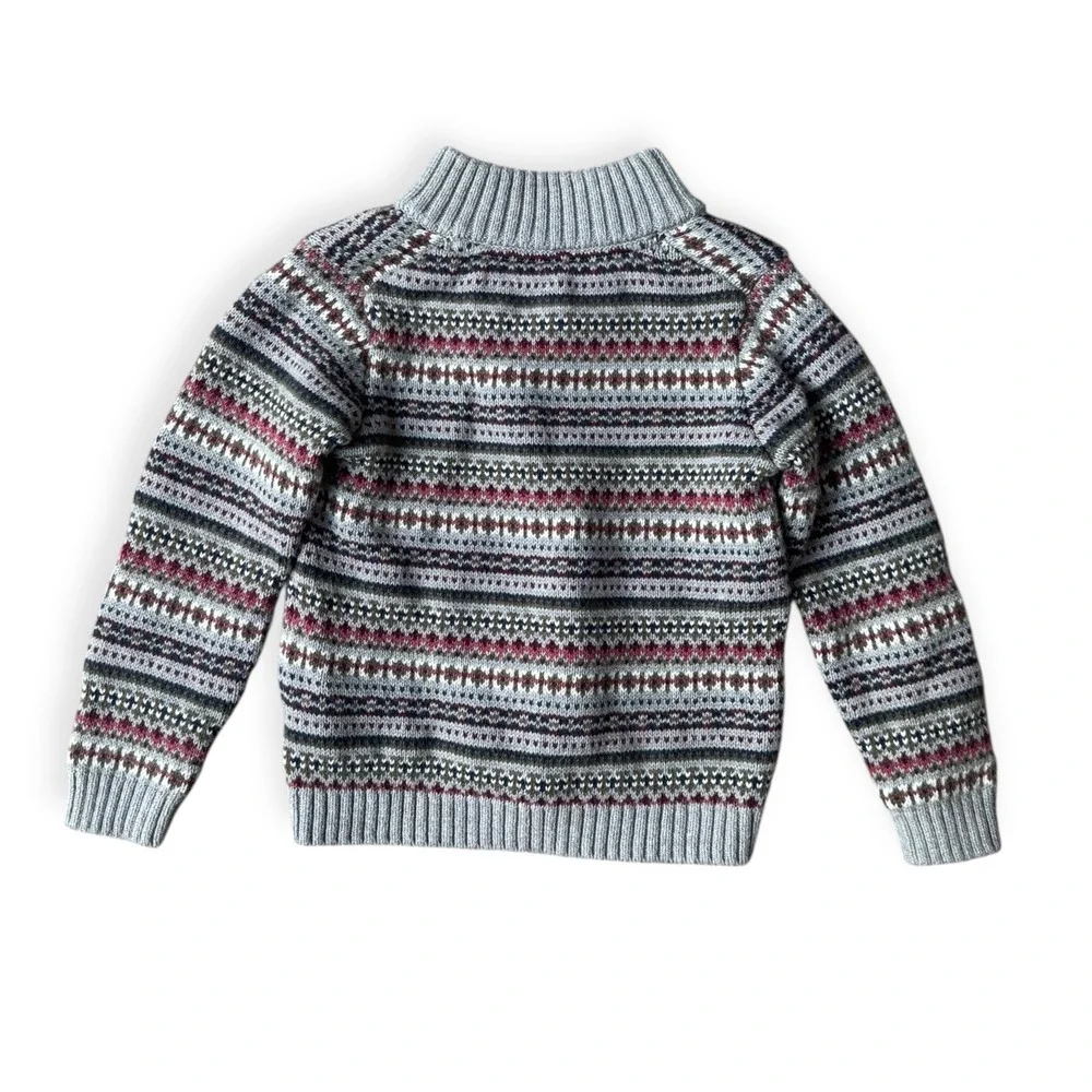 Janie and Jack Toddler Sweater 2T Knit Button Neck